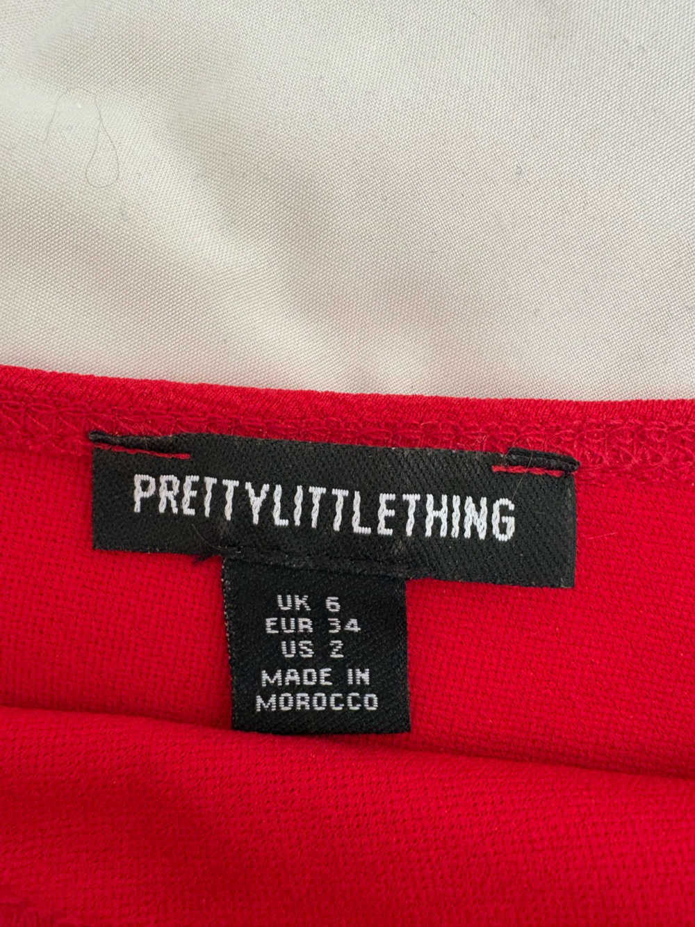 PrettyLittleThing One-Shoulder Red Ruffle High-Low Gown - Picture 3 of 6